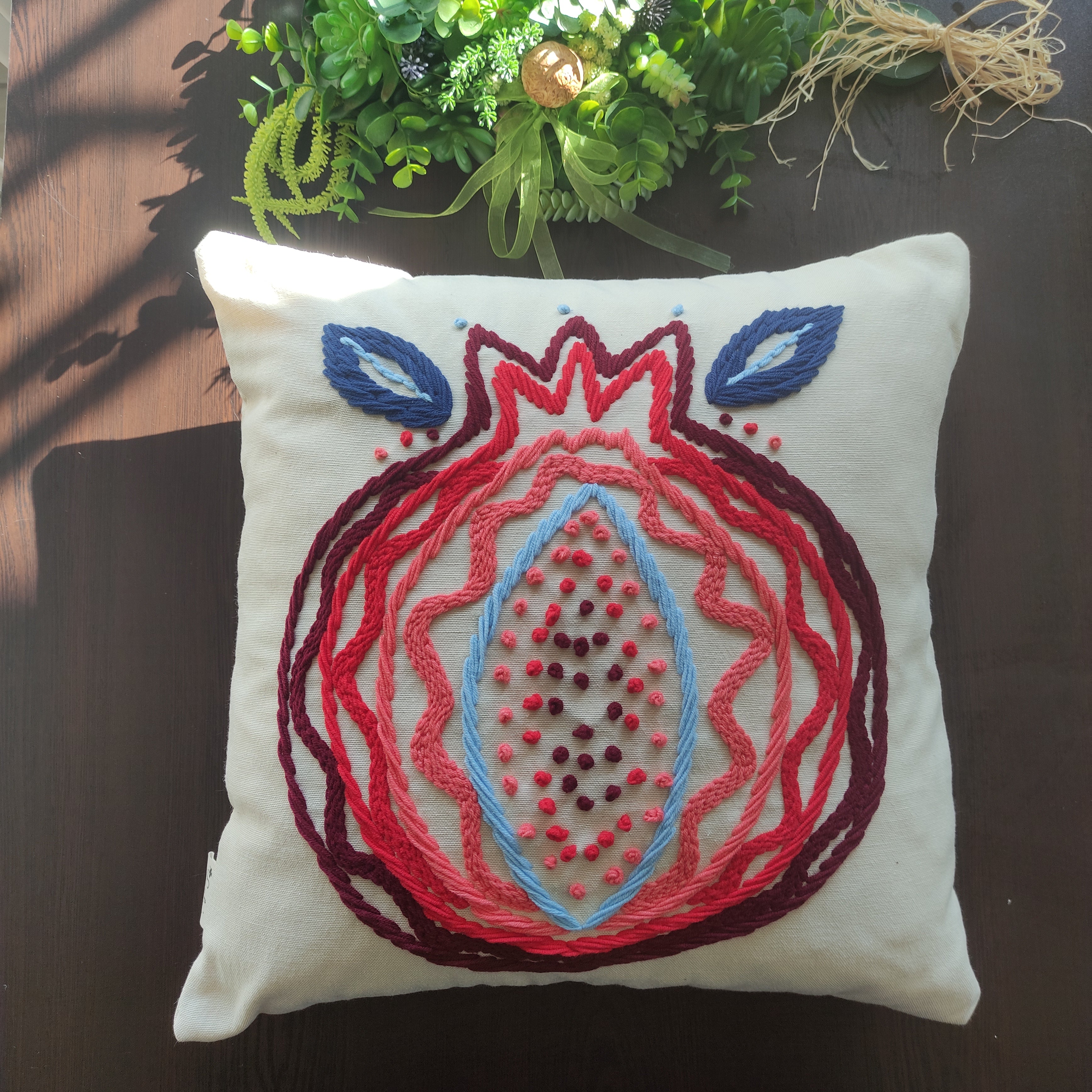 Nar Kırlent Kılıfı